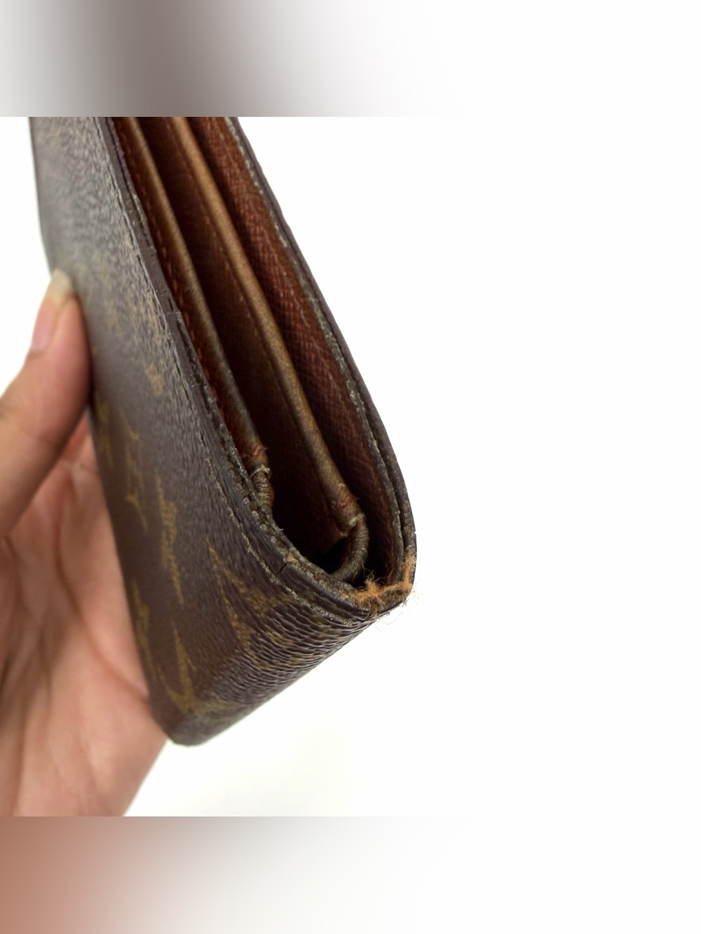 Authentic Louis Vuitton Monogram Pattern Coated Canvas Compact Wallet - Picture 6 of 14